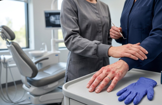 Your Hygienist’s Hand Pain Isn’t “Just Dry Skin”: What Type 1 vs. Type 4 Dermatitis Means for Dental Practices