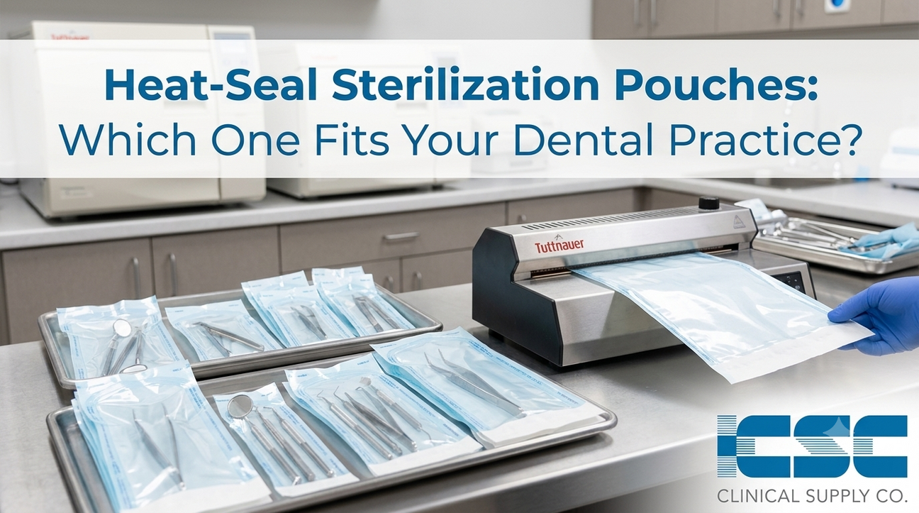 Self-Seal vs. Heat-Seal Sterilization Pouches: Which One Fits Your Dental Practice?