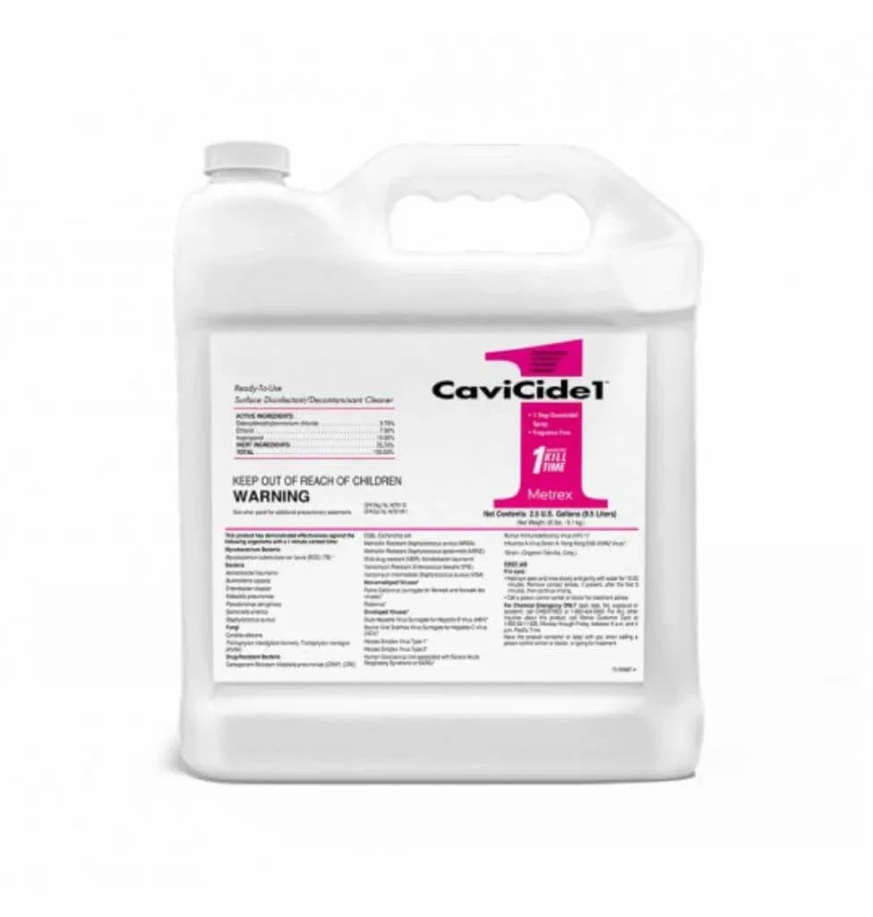 CaviCide1 Surface Disinfectant and Cleaner, 2.5 gallons, 2 gallons per case