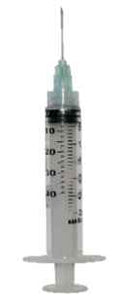 Syringe & Needle Luer Lock 3cc Low Dead Space Plunger 23ga x 1" 100/box