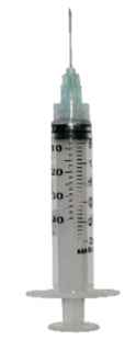 Syringe & Needle Luer Lock 3cc Low Dead Space Plunger 23ga x 1" 100/box