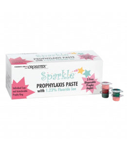 Sparkle Prophy Paste with Xylitol Medium grit, Single Use Cups, 200 per box