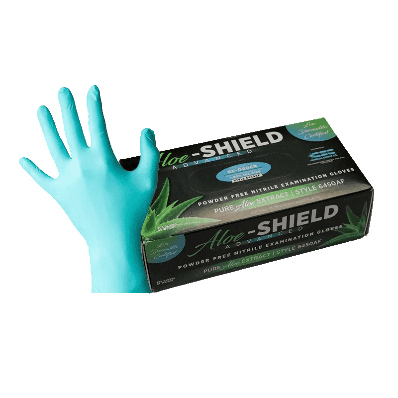 Aloe-SHIELD Advanced® Comfort Nitrile Exam Gloves - 200/Box