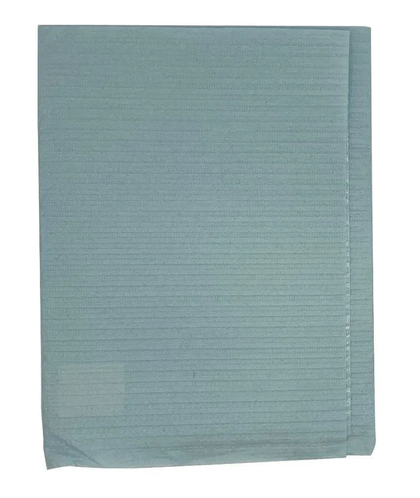 Crosstex Chain-Free Econoback Sani-Tab Patient Towels 2 Ply + Poly, 400 Per Case