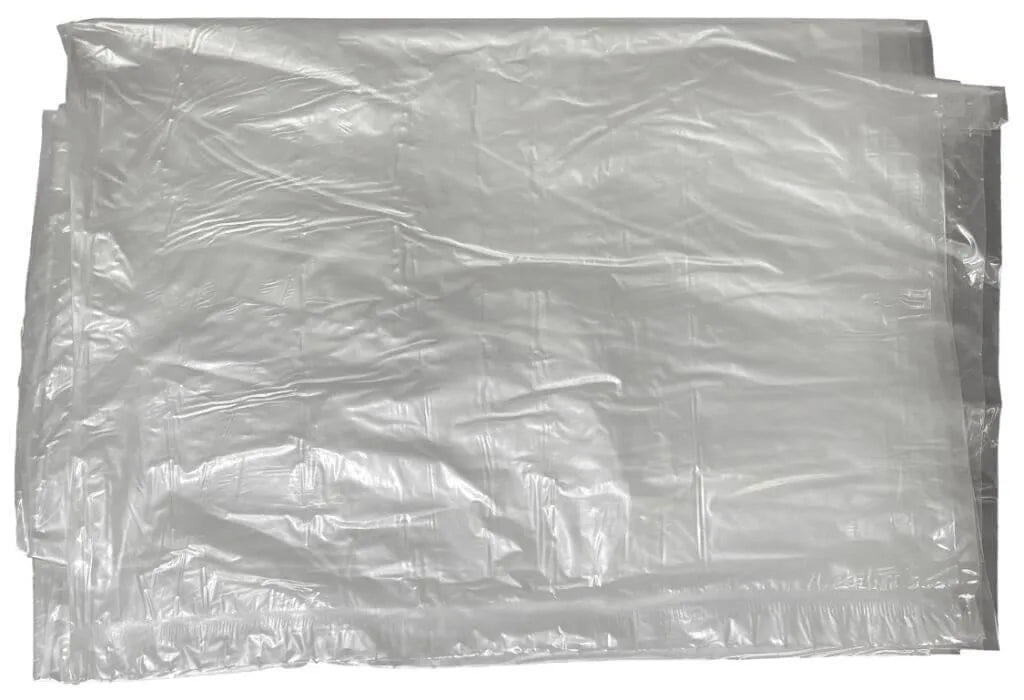 Trash Can Liners, 30 Gallon, Clear, 250 per case