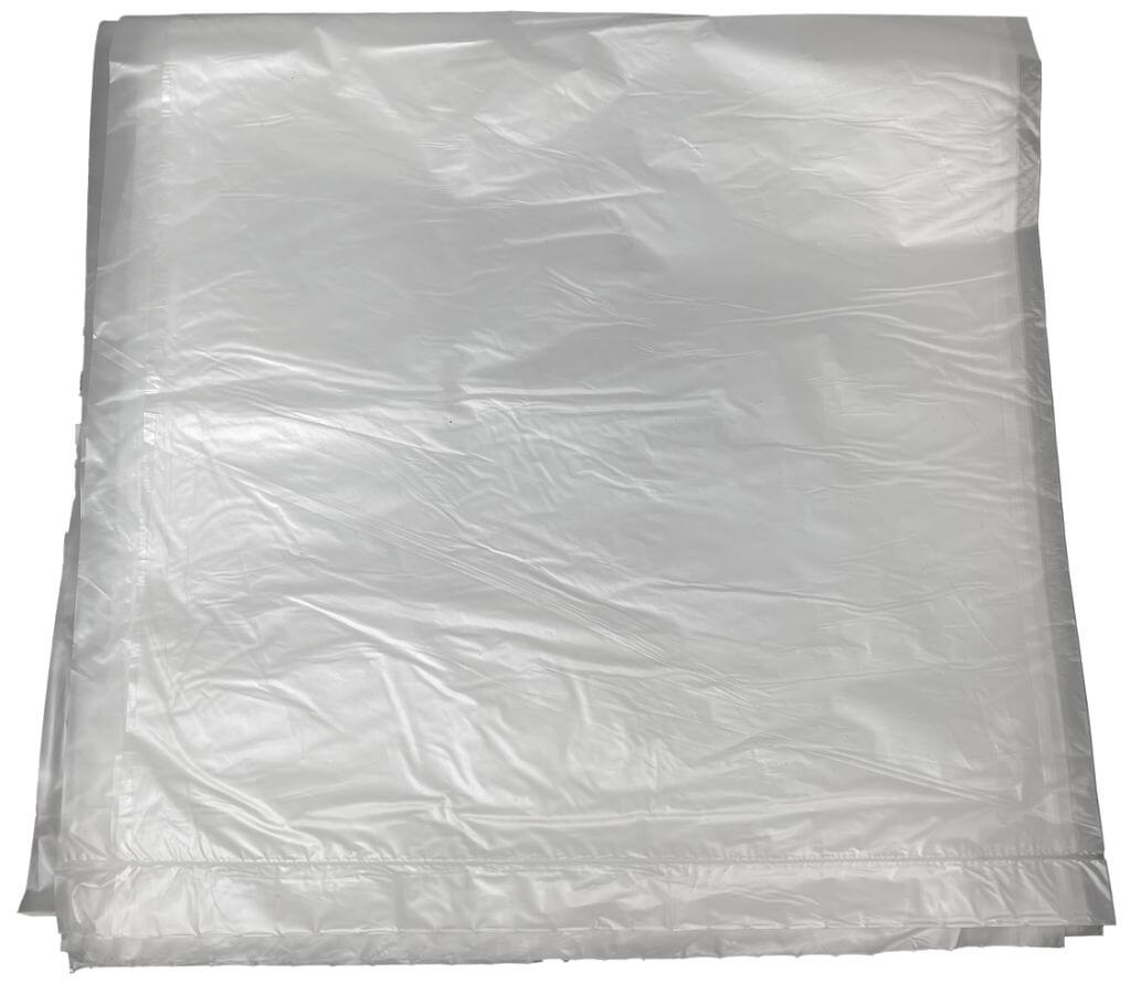 Trash Can Liners, 55 Gallon, Clear, 200 per case - Clinical Supply Company