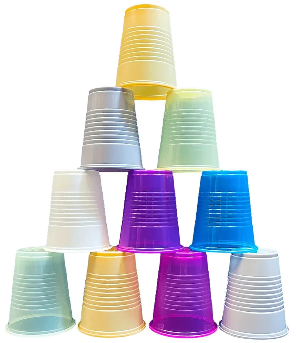 Pastel Colored Plastic Cups, 5oz., 1000 Cups Per Case - Clinical Supply Company