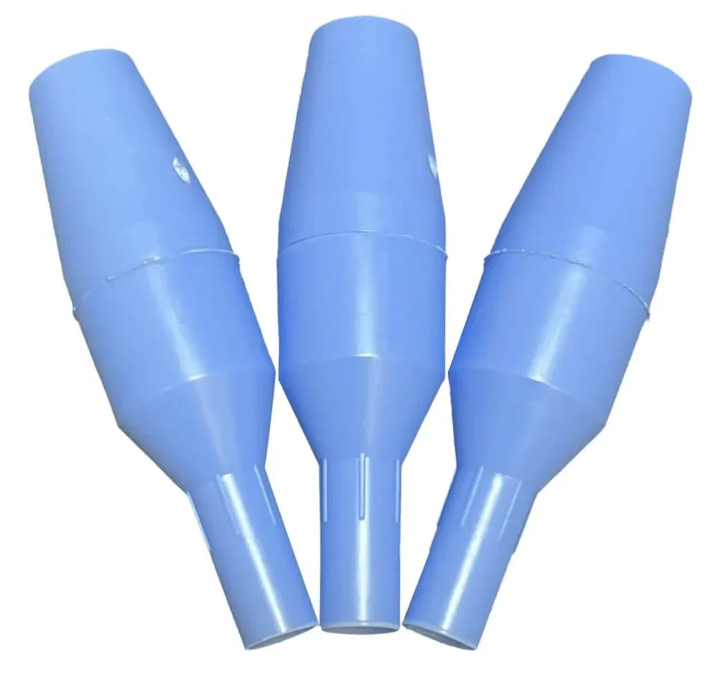 Crosstex Safe-Flo Valves, Blue, 100 valves per package