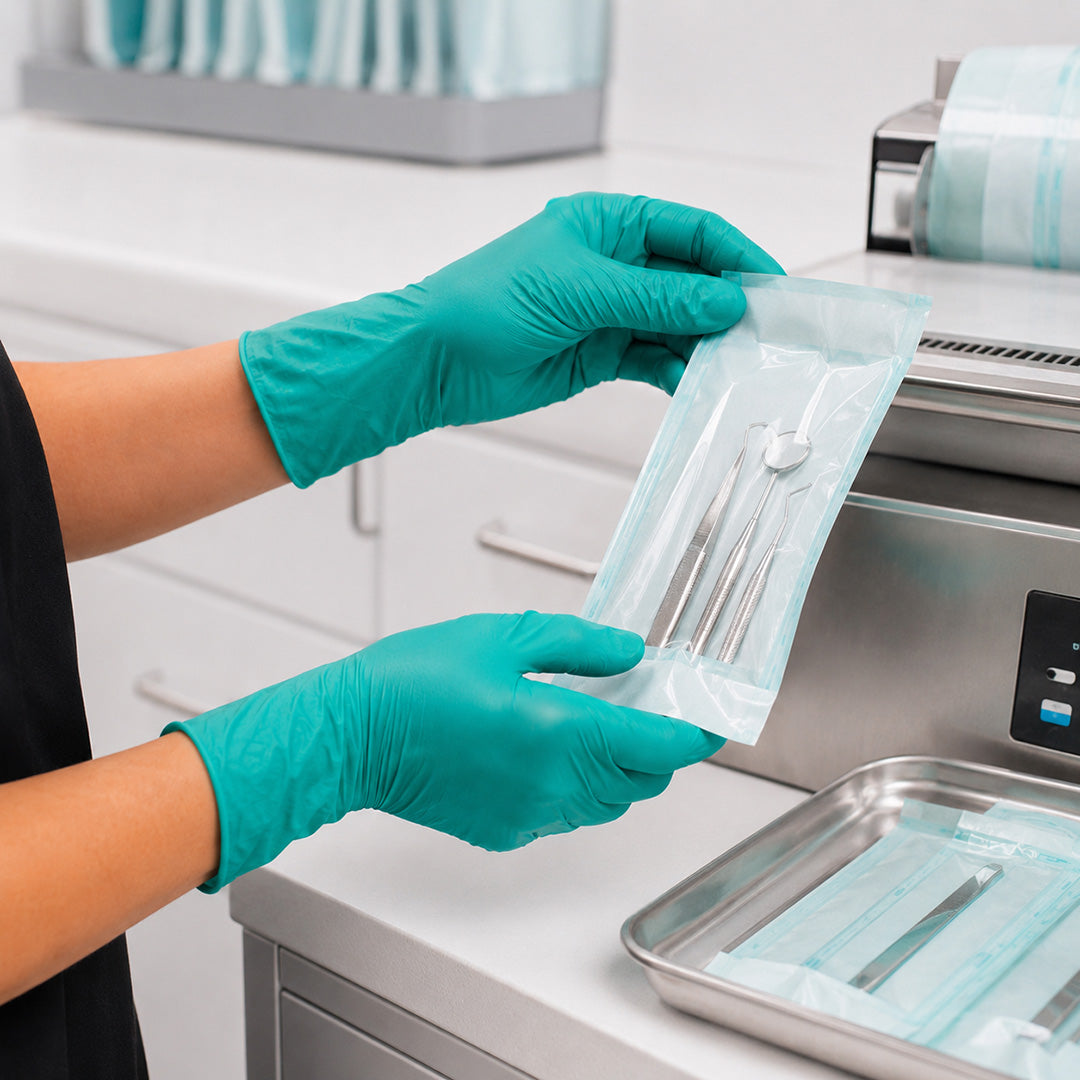 Posi-Prene® Vibrant Green: Powder/Latex-Free Polychloroprene Exam Gloves, 100 per box