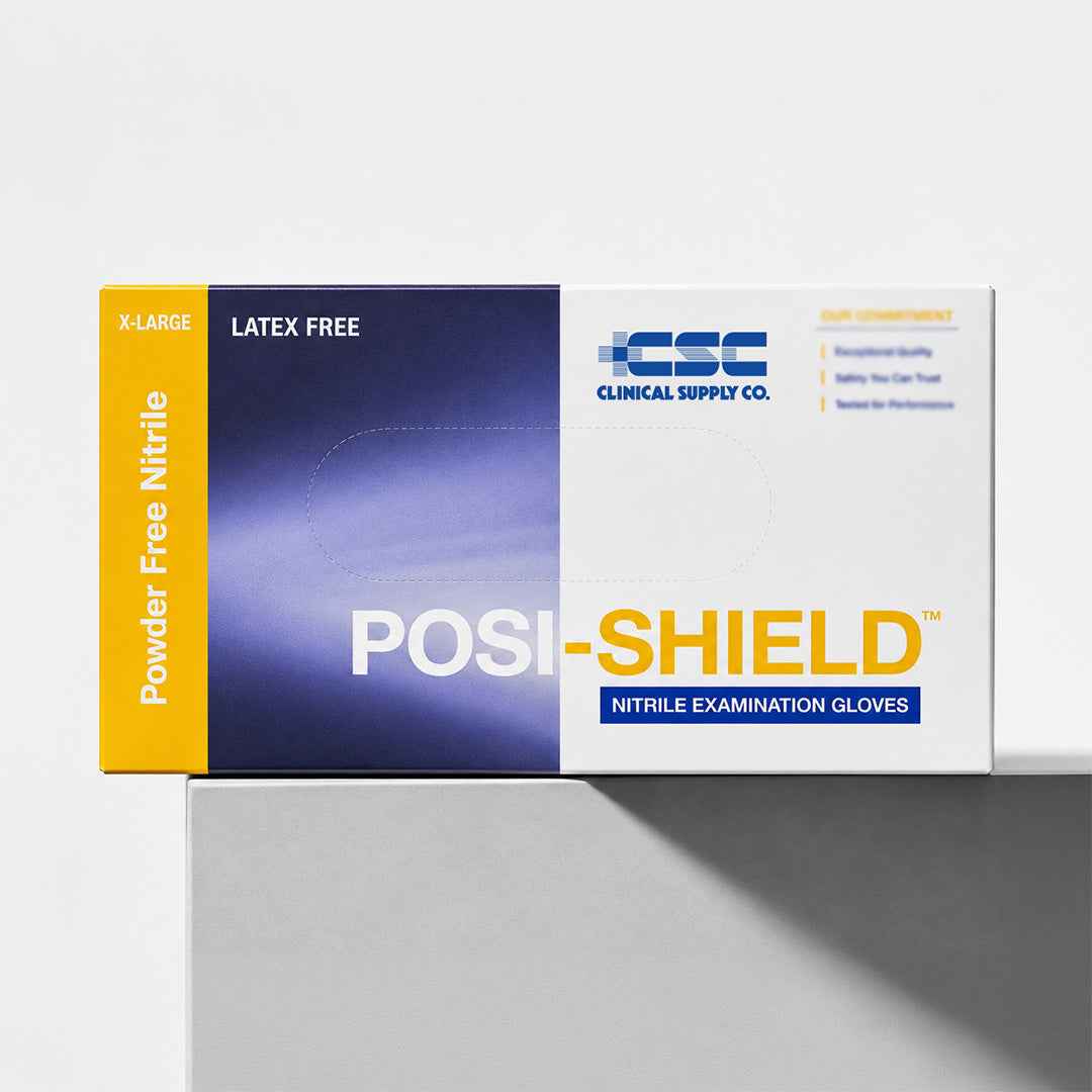 Posi-Shield® Original: Your Trusted Blue Nitrile Gloves, 100 per box