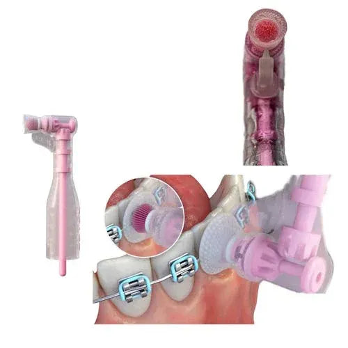 Lotus Ortho Brush Cup, Pink, box of 100