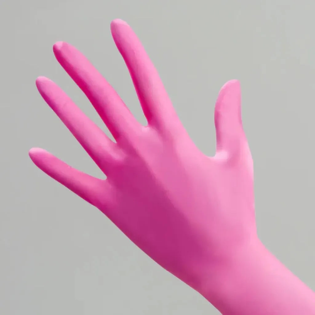 Posi-Prene® Edge: Precision and Comfort in Pink Polychloroprene Exam Gloves, 100 per box - Clinical Supply Company