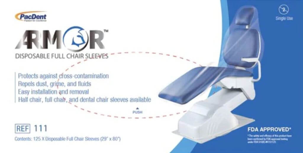 Armor Disposable Full Chair Sleeves, 29" x 80" 125 Per box - Clinical Supply Company