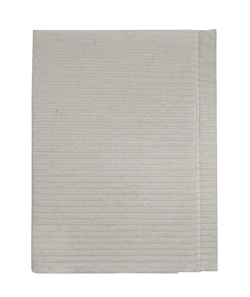 Crosstex Chain-Free Econoback Sani-Tab Patient Towels 2 Ply + Poly, 400 Per Case