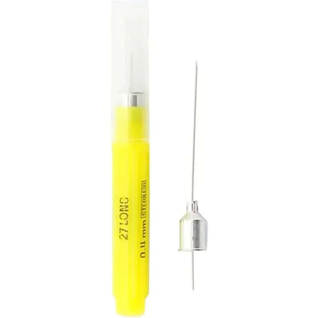 Monoject Needles #401 Metal Hub, 27ga, Long Yellow, 100 per box