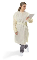 Isolation Gown, VersaGown, with thum loops, Yellow, Double XL, 100 per case - Clinical Supply Company
