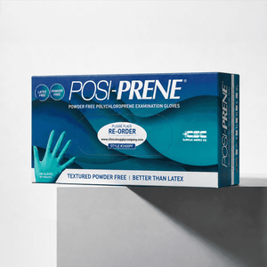 SAMPLE OF Posi-Prene® Vibrant Green: Powder/Latex-Free Polychloroprene Exam Gloves, 100 per box
