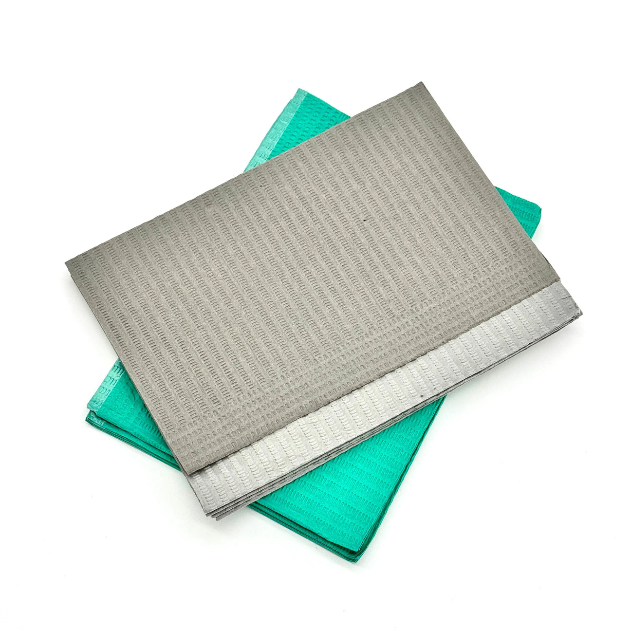 Posi-Guard® 2-Ply+Poly back Dental Bibs - 500 Bibs per Case in Green, Silver, Lavender or Blue, Unbeatable Quality - Clinical Supply Company