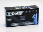 EZDoff Blue Nitrile Exam Gloves with Textured Doffing Aid, 200 per box