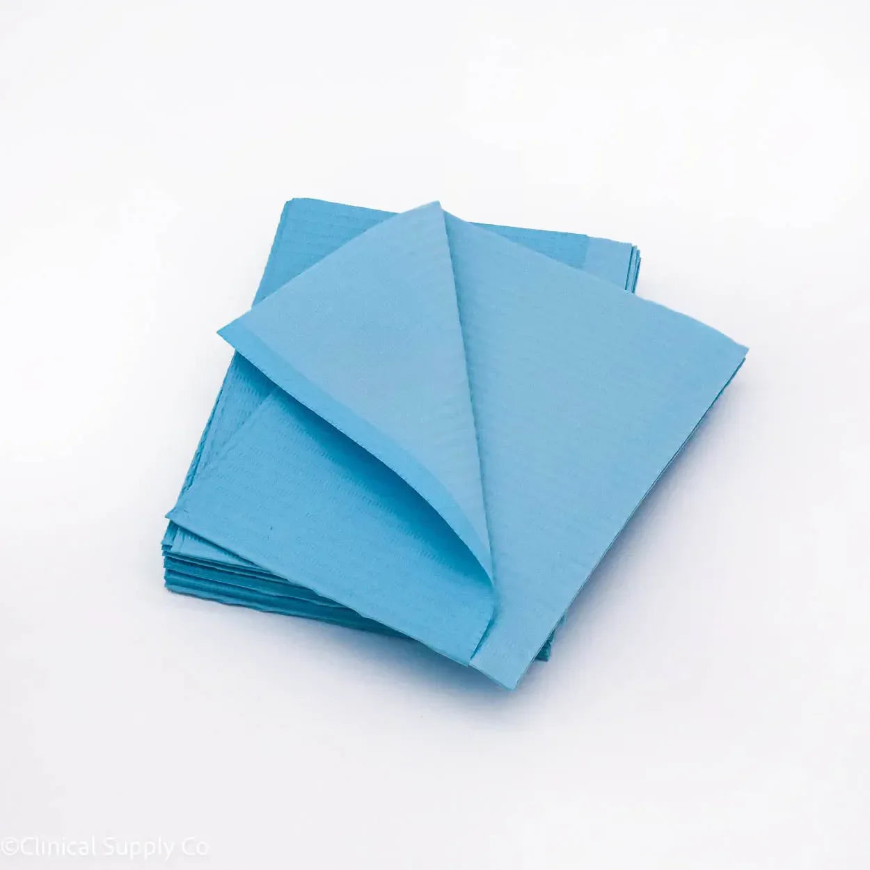 Posi-Guard® 2-Ply+Poly back Dental Bibs - 500 Bibs per Case in Green, Silver, Lavender or Blue, Unbeatable Quality - Clinical Supply Company