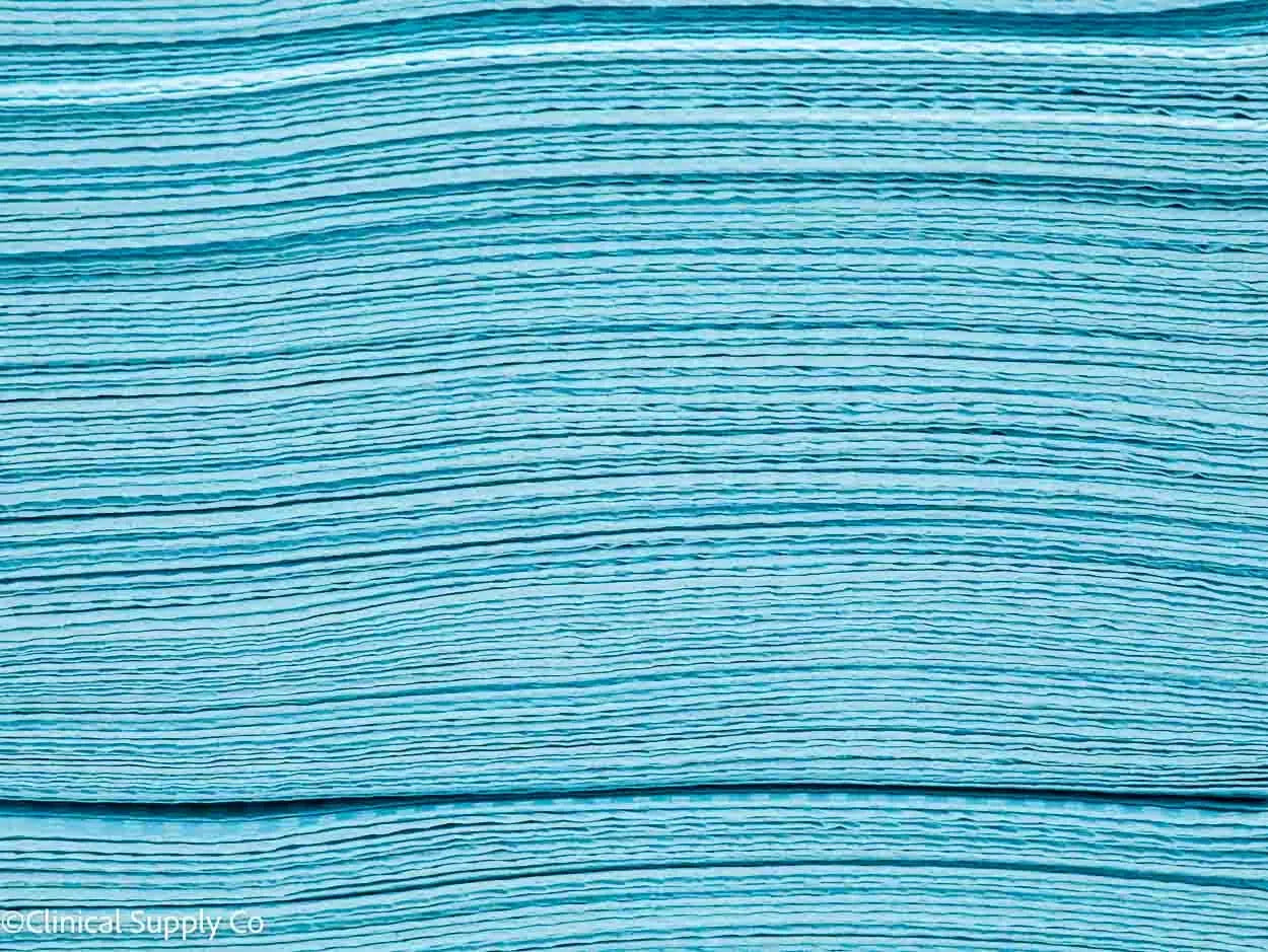 Posi-Guard® 2-Ply+Poly back Dental Bibs - 500 Bibs per Case in Green, Silver, Lavender or Blue, Unbeatable Quality - Clinical Supply Company