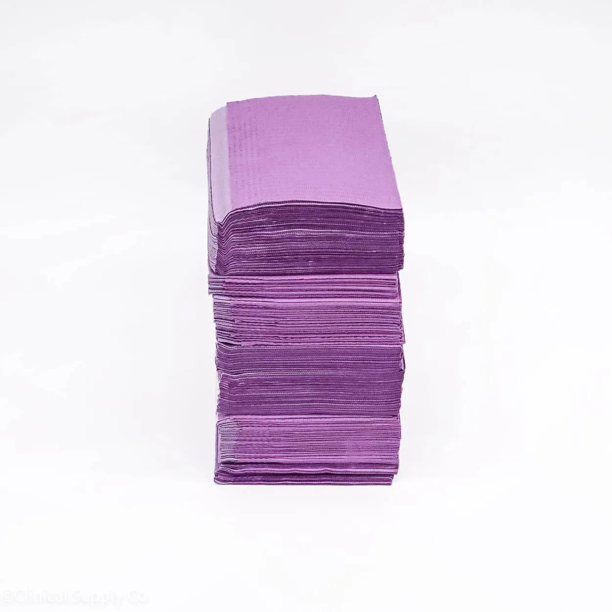 Posi-Guard Plus™ 3-Ply+Poly Back Dental Bibs - 500 Bibs per Case in Green, Dusty Rose, Blue, or Lavender, Unbeatable Quality - Clinical Supply Company