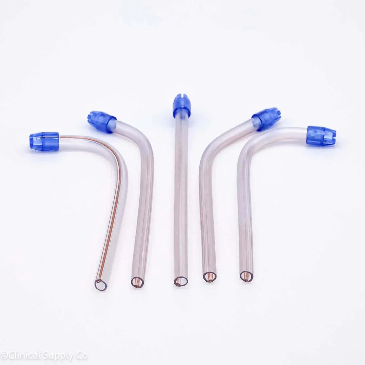 Posi-Shield® Saliva Ejectors, Clear with Blue Tip, 100 per bag, 20-Bags per case
