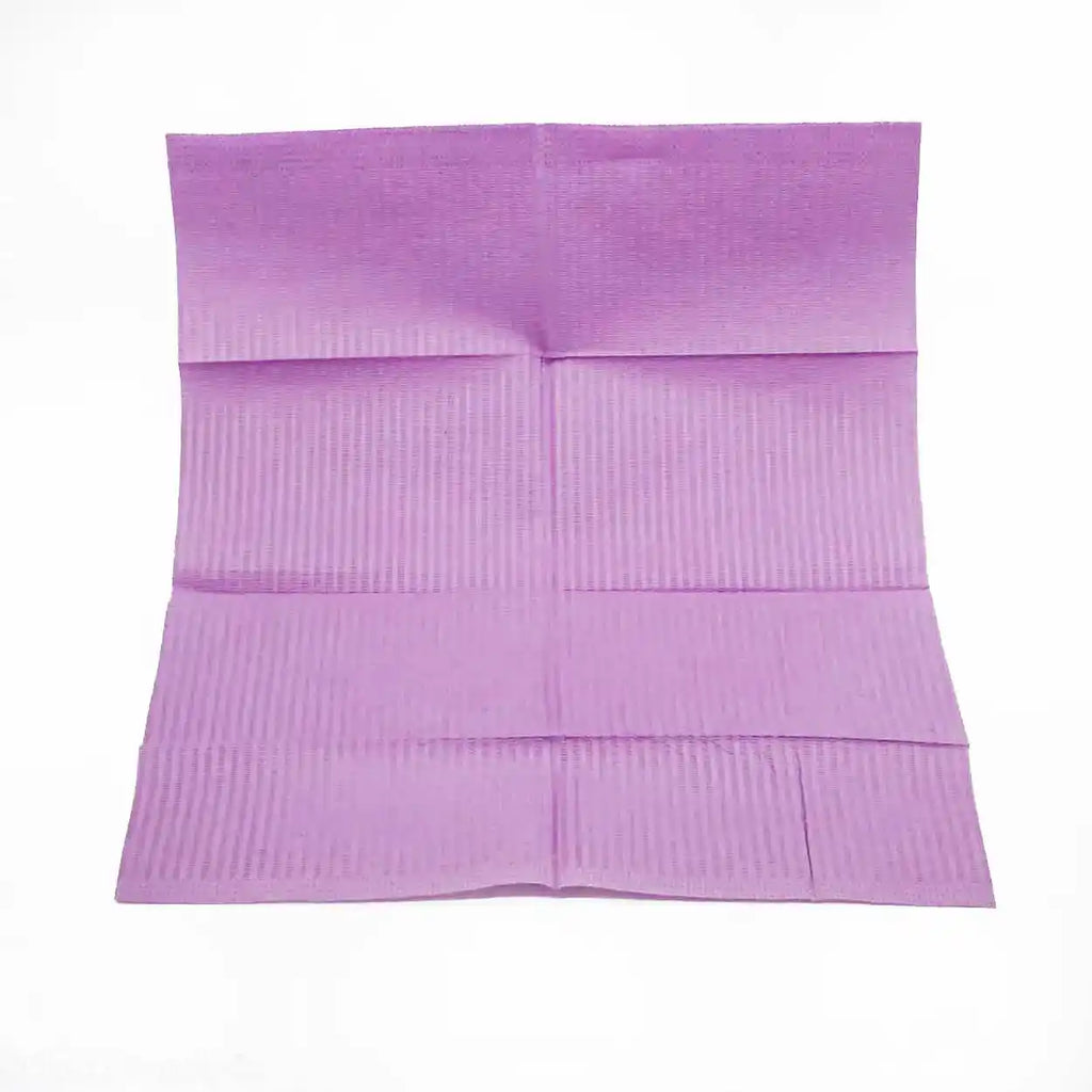 Posi-Guard Plus™ 3-Ply+Poly Back Dental Bibs - 500 Bibs per Case in Green, Dusty Rose, Blue, or Lavender, Unbeatable Quality - Clinical Supply Company