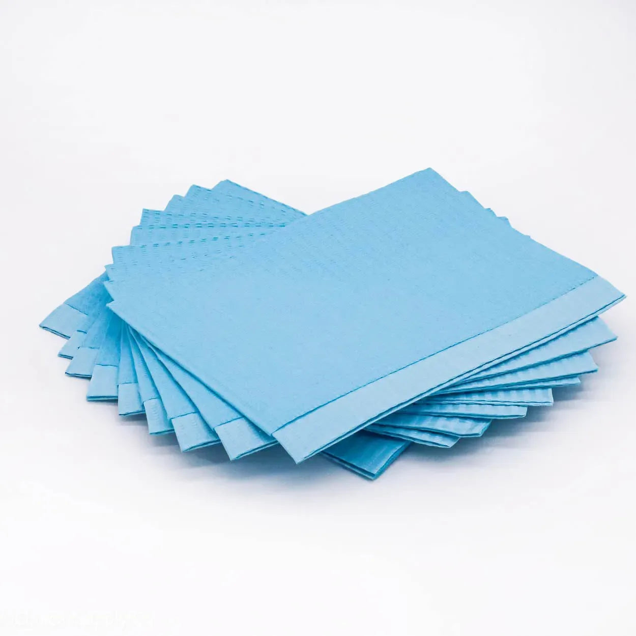 Posi-Guard Plus™ 3-Ply+Poly Back Dental Bibs - 500 Bibs per Case in Green, Dusty Rose, Blue, or Lavender, Unbeatable Quality - Clinical Supply Company