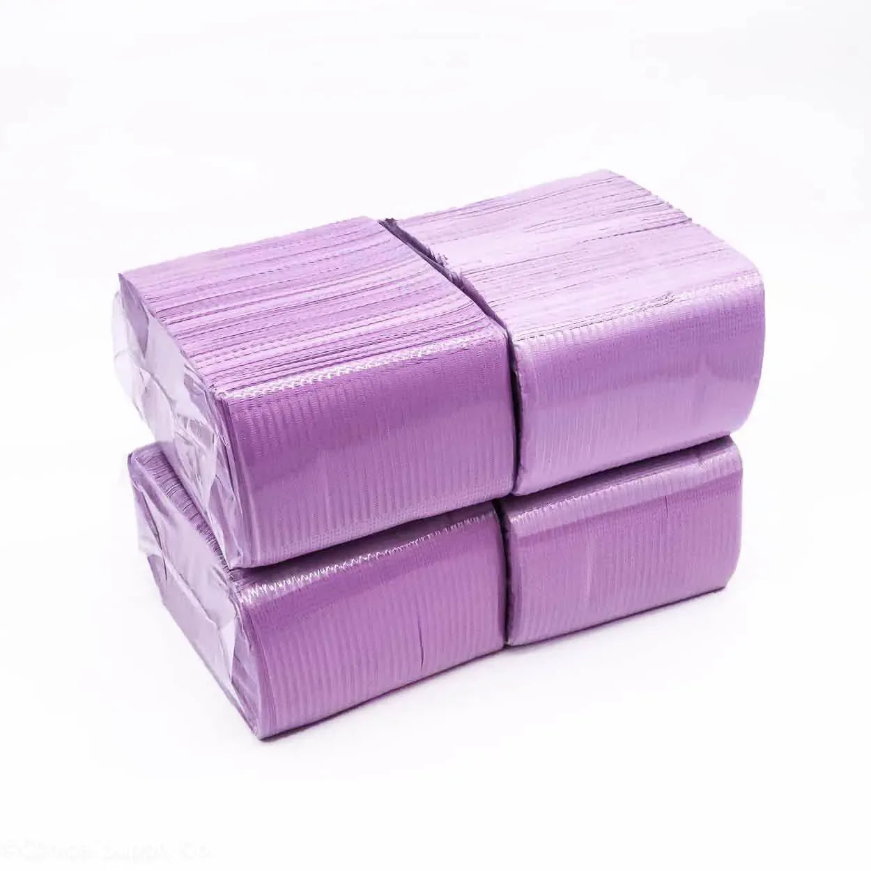 Posi-Guard® 2-Ply+Poly back Dental Bibs - 500 Bibs per Case in Green, Silver, Lavender or Blue, Unbeatable Quality - Clinical Supply Company