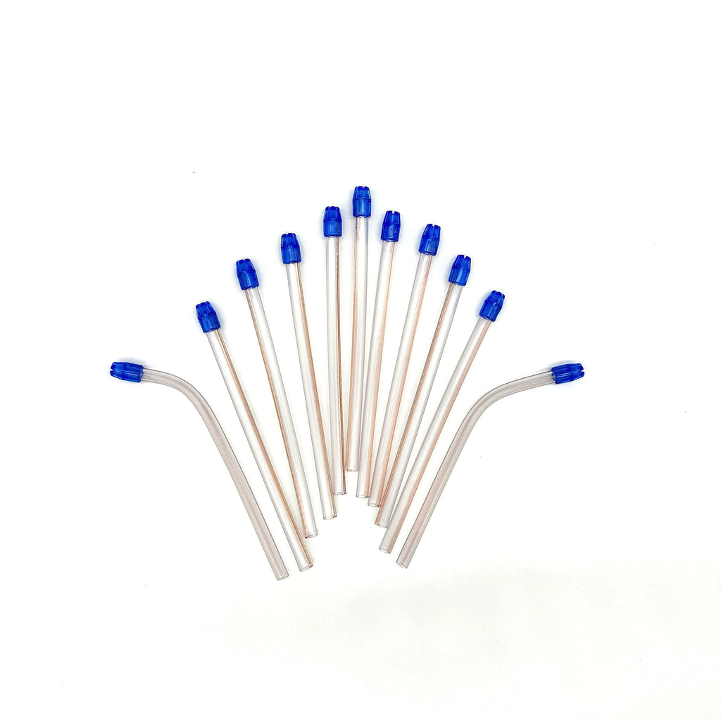 Posi-Shield® Saliva Ejectors, Clear with Blue Tip, 100 per bag, 20-Bags per case