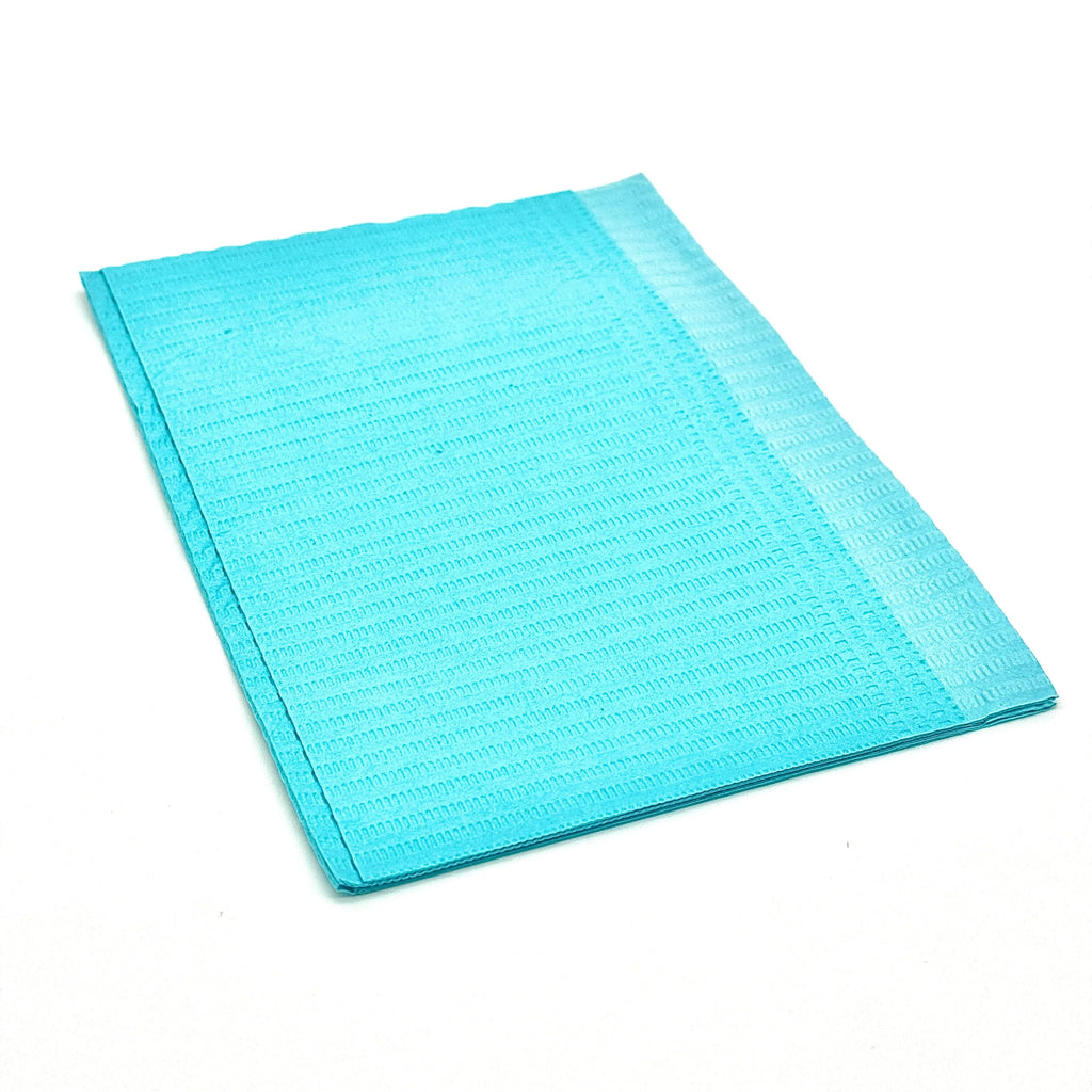 Posi-Guard® 2-Ply+Poly back Dental Bibs - 500 Bibs per Case in Green, Silver, Lavender or Blue, Unbeatable Quality - Clinical Supply Company