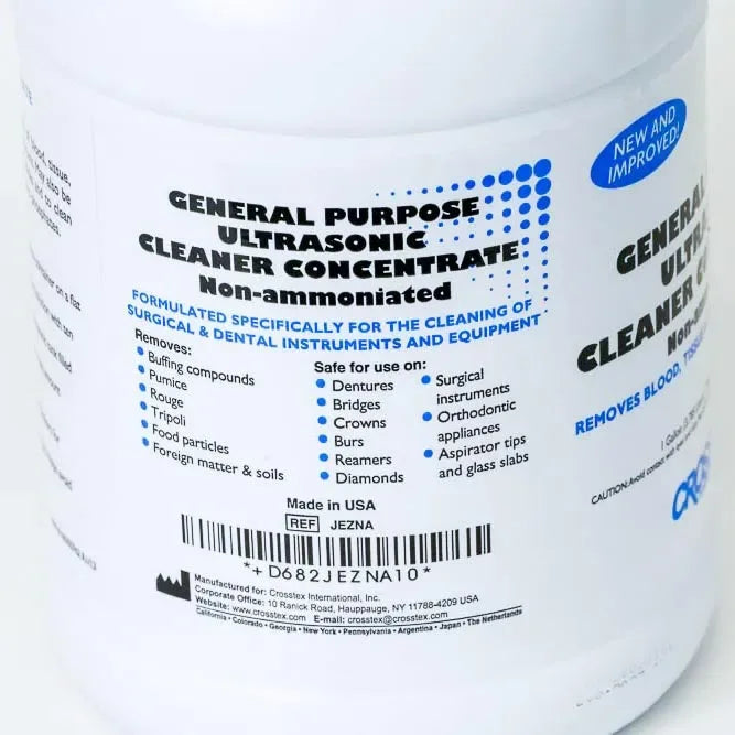 Crosstex General Purpose Ultrasonic Cleaner Concentrate, 1 Gallon Bottle/3.785L - Clinical Supply Company