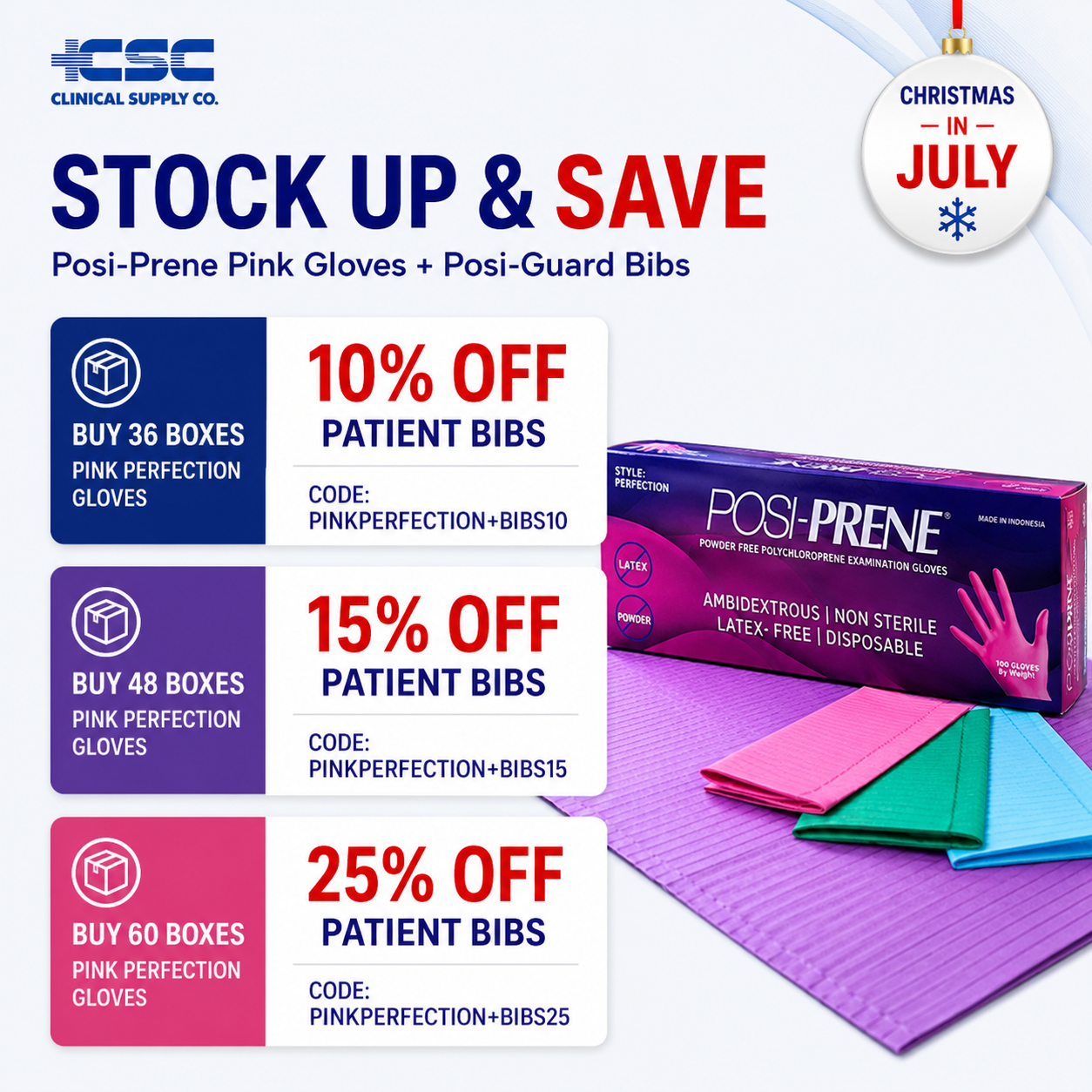 Posi-Prene® Pink Perfection: Powder/Latex-Free Polychloroprene Exam Gloves, 100 per box