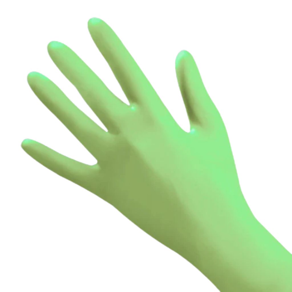 Posi-Prene Edge® Green: Polychloroprene Thin Film Technology for Enhanced Performance, 100 per box - Clinical Supply Company