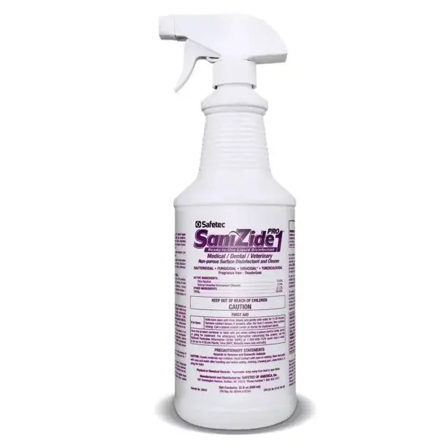 Disinfectant, Sanizide Pro, Spray, 32 oz bottle, 1 Minute kill
