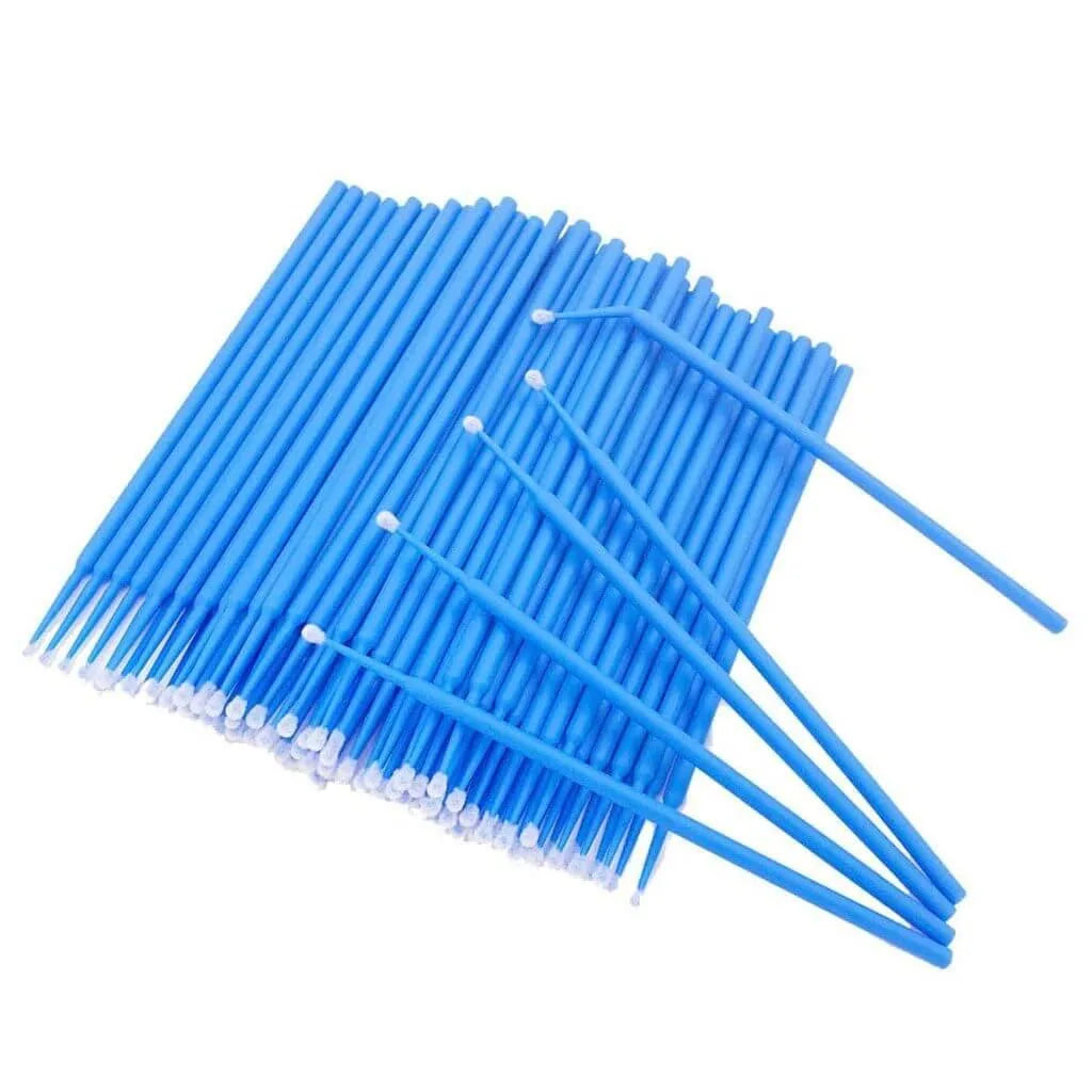 Micro Applicators, Disposable, Regular, Blue 100 Per Pack