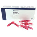 Monoject Needles #401 Metal Hub, 25ga, Short Red, 100 per box