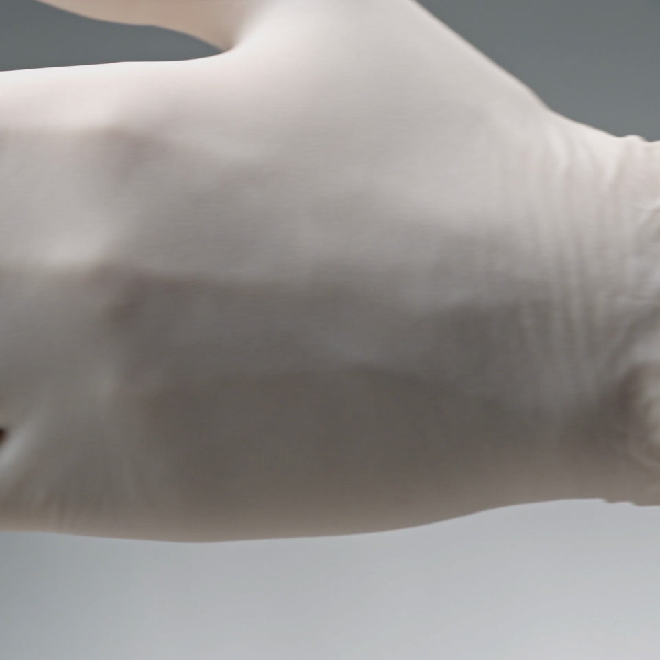 Posi-Prene® White Wonder: Powder/Latex-Free Polychloroprene Comfort Exam Gloves, 100 per box