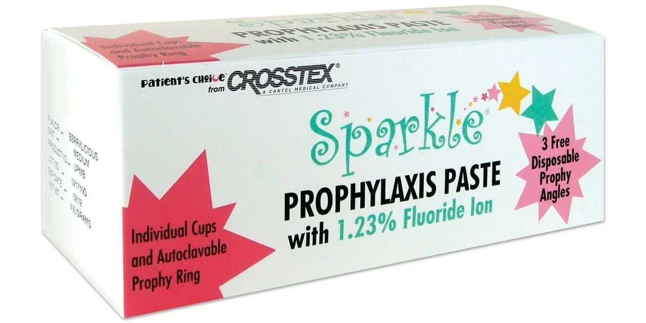 Sparkle Prophy Paste with Xylitol Medium Single Use Cups, 200 per box