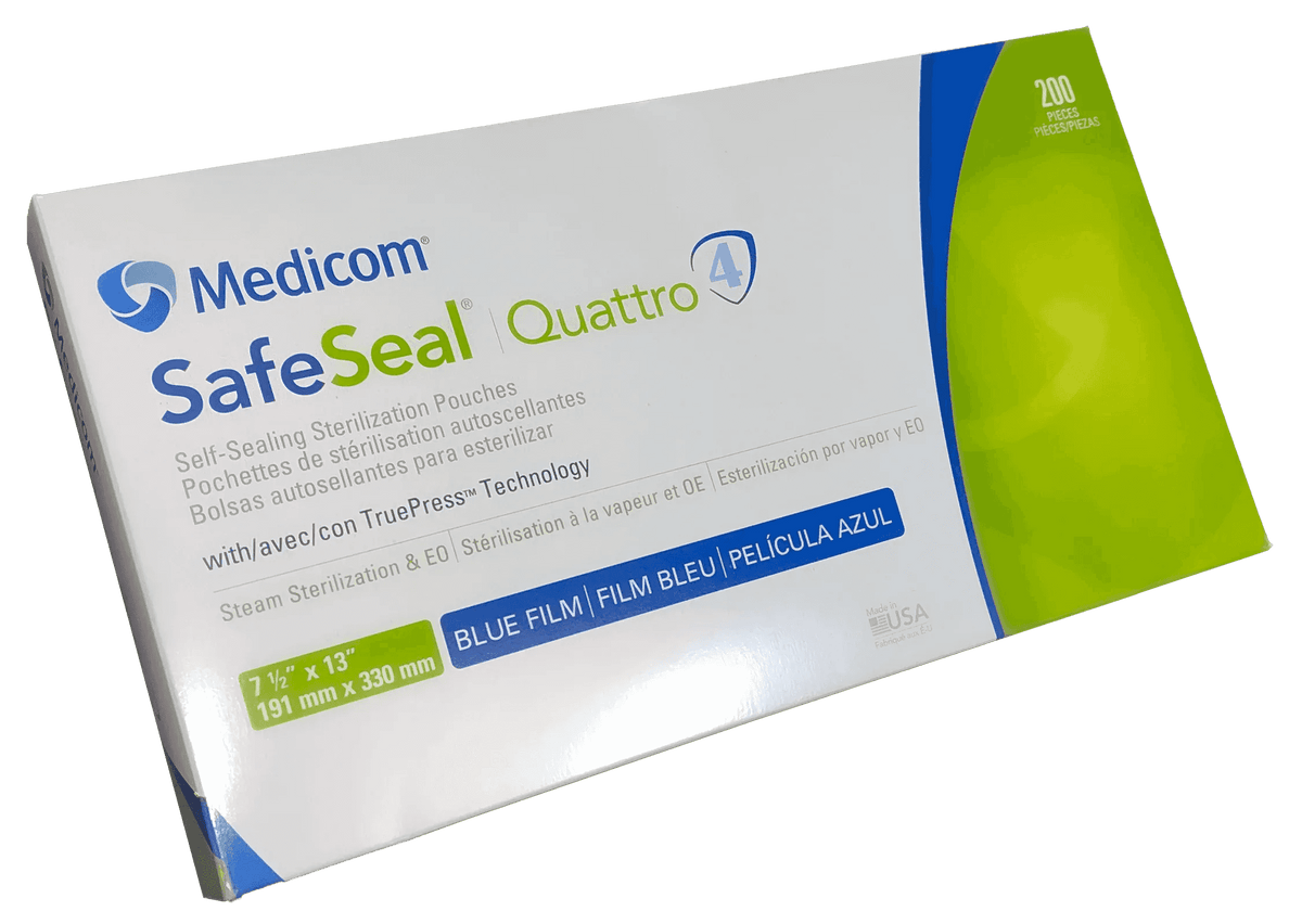 Medicom SafeSeal® Quattro Pouches | Reliable Sterilization